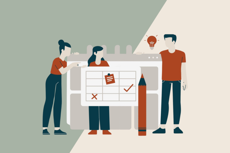 Services | Terranore Illustration of a team reviewing product regulations and audit checklists, highlighting Terranore’s compliance services for global market approvals.