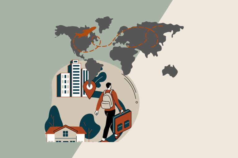 Services | Terranore Illustration of a professional transitioning suppliers across regions, representing Terranore’s supplier migration services for safe transitions and long-term reliability.
