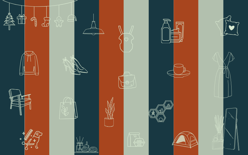 About | Terranore Terranore brand banner featuring icons of consumer goods like apparel, footwear, bags, home décor, plants, cosmetics, and outdoor gear. The design highlights Terranore’s core values: Planet-Positive Brands, Sustainable Sourcing, and Concept to Compliance
